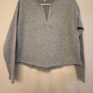 Socialite Gray V-Neck Sweater